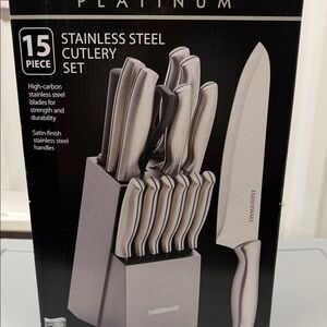 Farberware Platinum Stainless Steel Knife Set - 15 Piece